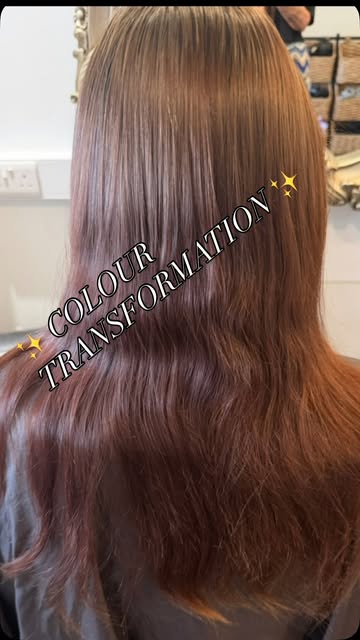 ✨ COLOUR TRANSFORMATION ✨

From warm brunette to glossy jet black with striking royal blue highlight