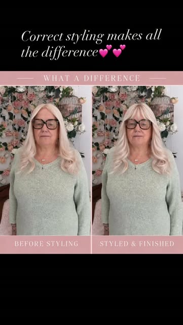 ✨ WHAT A DIFFERENCE STYLING MAKES ✨

The same beautiful hair topper — professionally cut, styled and