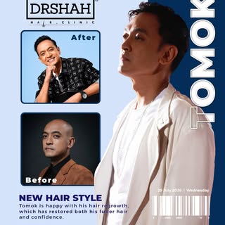 Perubahan yang banyak dengan rambut Tomok

Tahniah dengan rambut baru @tomokofficial,seikhlas hati d