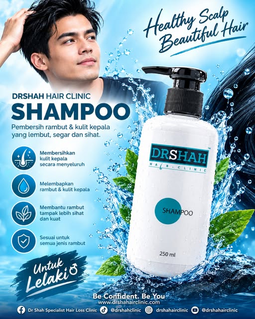 Kulit kepala bersih. Rambut lebih terjaga. Keyakinan pun meningkat. 💙

Kenalkan Dr Shah Hair Clinic