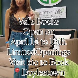 Val’s books are OPEN ✨ April 14–16 (Doylestown)

Spots are limited, so grab yours while they last—li