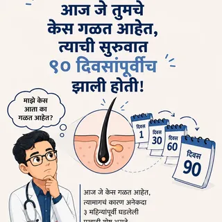That sudden hair fall you are noticing today isn't actually sudden at all. 

Hair loss is a delayed 