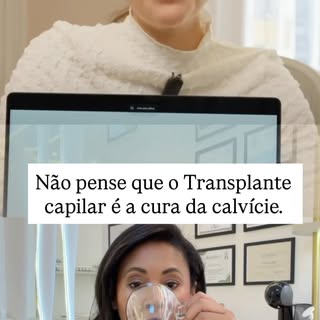 Aqui quem fala é uma das maiores referência em Transplante capilar do Brasil., minha professora! 👏�