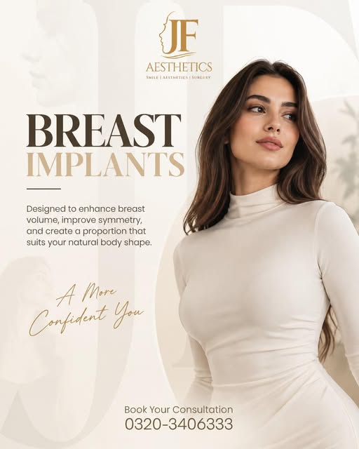 Enhance. Balance. Confidence.

Breast implants at JF Aesthetics are designed to enhance volume, impr
