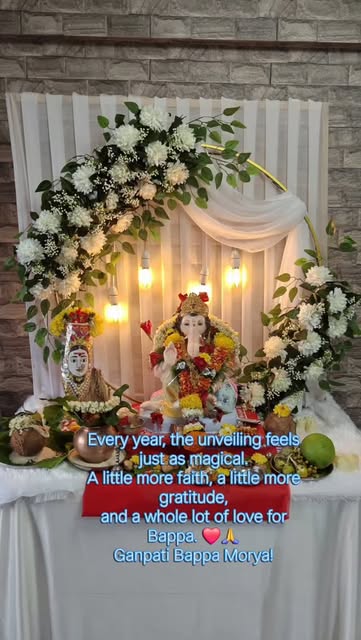 With folded hands, grateful hearts and endless faith…
Welcome home, Bappa. 🙏❤️✨