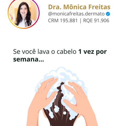 E você, lava a cabeça quantas vezes por semana? Quem chegou até o fim do post, já deixa o 💛 por aqu