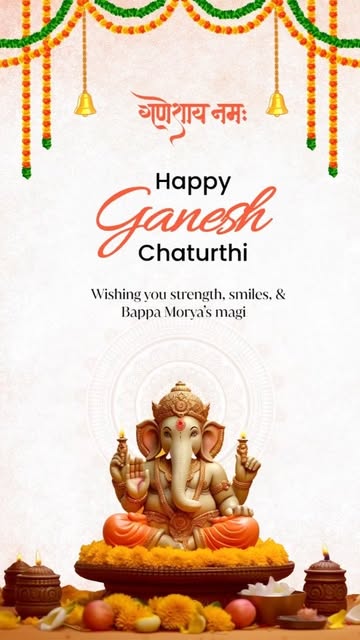 This Ganesh Chaturthi, may Lord Ganesha bring health, happiness, and new beginnings into your life. 
