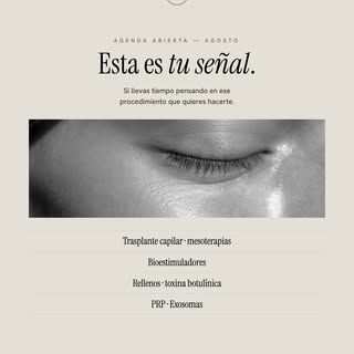 Agenda abierta para Agosto 

En Skin Hair Clinic te atendemos con calma, te explicamos todo y encont