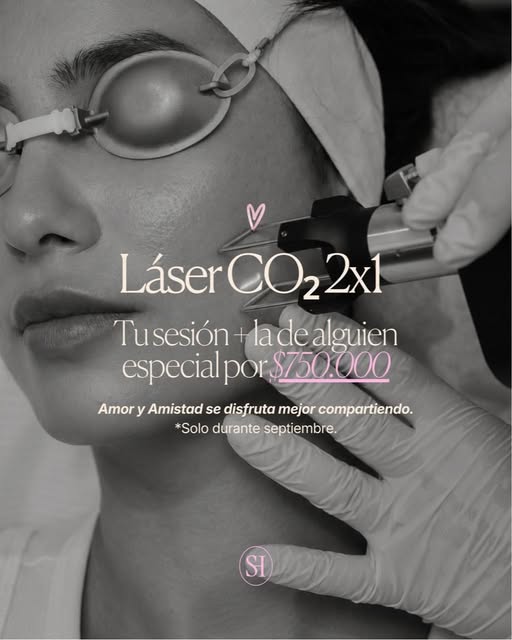 Este mes de Amor y Amistad, comparte tu sesión de Láser CO₂ con alguien especial: 2 sesiones por $75