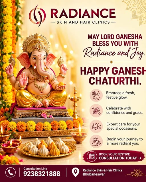 ଶ୍ରୀ ଗଣେଶଙ୍କ ଆଶୀର୍ବାଦରେ ଆରମ୍ଭ ହେଉ ଏକ ନୂଆ Radiance Journey | Radiance Clinics, Bhubaneswar

🙏 ଗଣେଶ ଚ