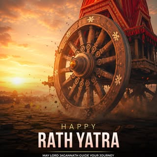 🙏 As the sacred chariot moves forward, may Lord Jagannath guide your journey toward happiness, good