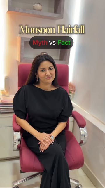 Monsoon hair care: 
Myth ❌ vs Fact ✅
(Monsoon hair fall, Scalp health, Hair care routine, Prevent ha