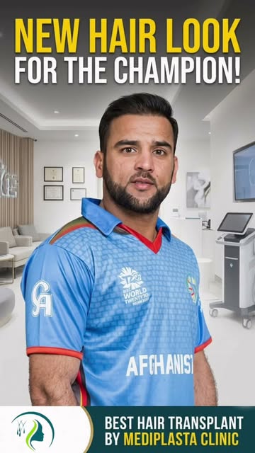 Afghanistan cricket team player  Shafiqullah Shafaq had done hair transplant. He is very happy and s