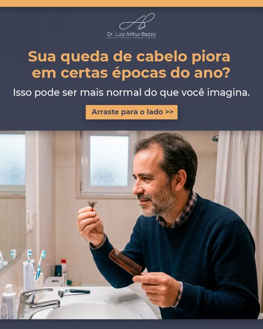 Se você notou que o cabelo cai mais em determinada época do ano, você não está imaginando coisas.

I