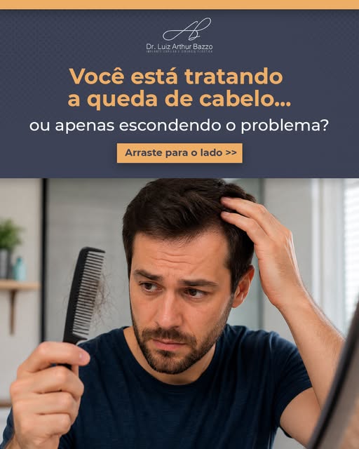 Uma coisa que eu vejo direto no consultório: a pessoa já está há anos "cuidando" do cabelo, mas nunc