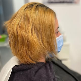 Avant/Après  changement total pour notre cliente. Tous est possible quand un cheveu est sain.