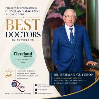 Please join us in congratulating Dr. Bahman Guyuron on being recognized by Cleveland Magazine as one