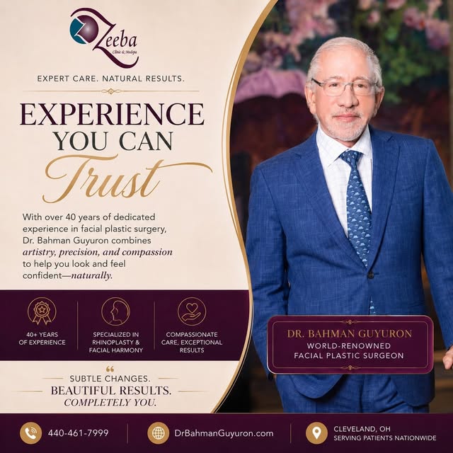 Why do patients travel from across the country and around the world to see Dr. Bahman Guyuron?

✔ Mo
