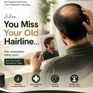 When you miss the hairline you once had, it’s time to take the first step.

Hair loss can change mor