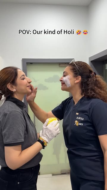 When the staff volunteer for workshop training… numbing cream wali Holi toh banti hai! 😂🤍🧴

Justf