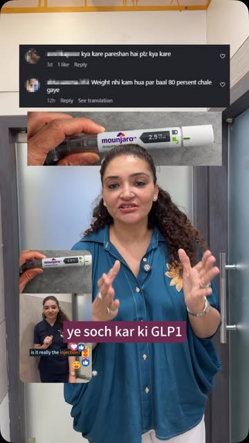 The comments came in… so did the hair fall questions! 👀💬

So Here are answers your comments on GLP