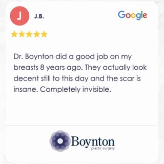 There’s nothing better than hearing from patients years after their procedure. 

One of the things D