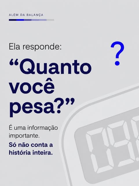O peso é um dado. Não é uma leitura completa do corpo.
Quando uma mulher emagrece, pode perceber alt