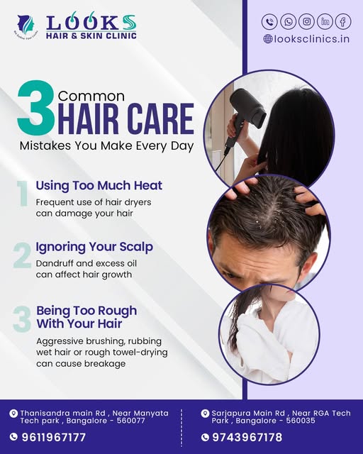 Healthy hair starts with healthy habits! 💜✨

Are these common hair-care mistakes part of your daily