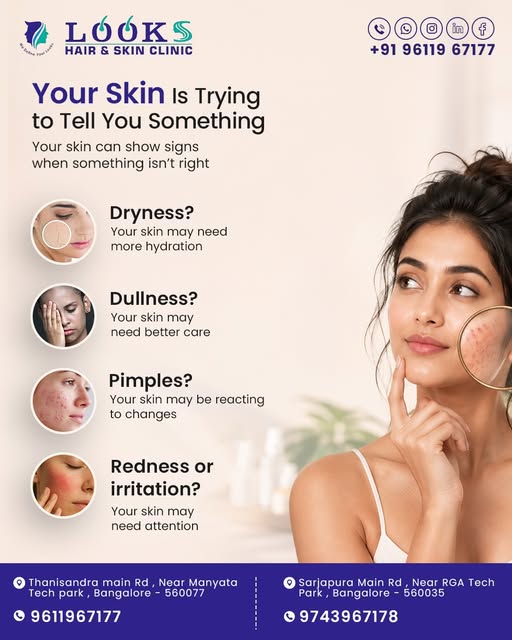 Your skin often gives you little signs, dryness, dullness, pimples, redness or irritation.

Don’t ig