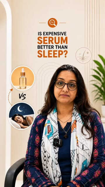 Can a ₹5,000 serum undo a ₹0 sleep schedule? 👀

As a dermatologist, here’s the anti-ageing truth I 