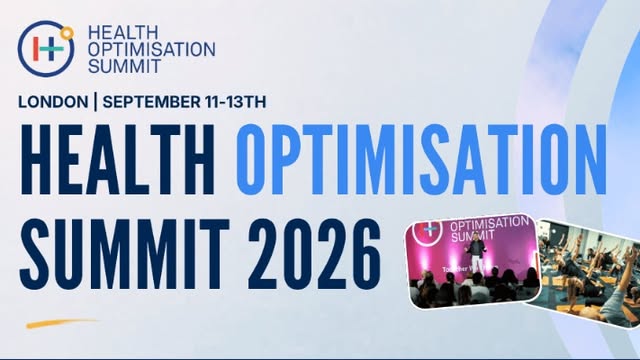 Thank you to the @healthoptimisationsummit for hosting 3 incredible days of world-class speakers, cu