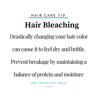 This is a reminder that you need to take care of your hair after changing its color permanently.

 T