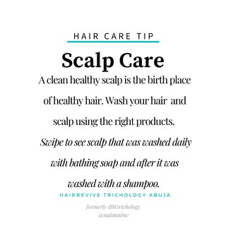 Your bathing soap might not do a very good job for washing off scalp build up. I am tired of hearing