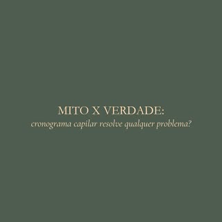 Mito! O cronograma capilar caseiro hidrata e nutre a derme da haste, mas não trata disfunções profun