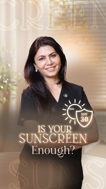 Is your sunscreen enough ? 

#drnarmada #skintreatment #confidenceinyourskin #glowingskin