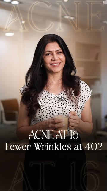 Acne at 16: fewer winkles at 40? 💬

#drnarmada #skintreatment #confidenceinyourskin