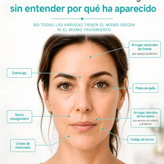 Las arrugas no tienen todas el mismo origen, y por eso no todas deben abordarse igual.

En consulta,