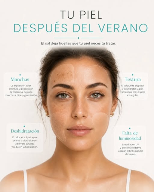 Después del verano, tu piel también necesita volver a su equilibrio. ☀️

La exposición solar, el cal