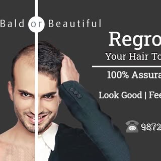 Bald or Beautiful
✔Regrow Your Hair Today!
✔100% Assurance
✔Look Good  Feel Good
✔Get Free Hair Anal