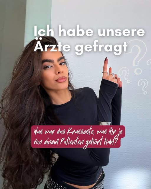 Was sollen wir unsere Ärzte als Nächstes fragen? Schreibt es in die Kommentare👇🏼

#sthetic #schönh