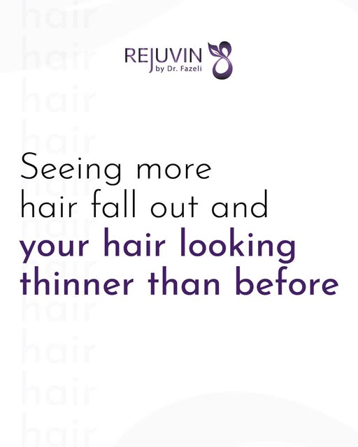 When your hair starts to change, you notice it.

Maybe you're seeing more hair in the shower. Or may