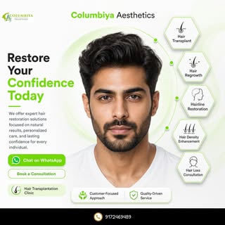 Columbiya Aesthetics offers expert hair transplant in Shaniwar Peth Pune, along with hair regrowth, 