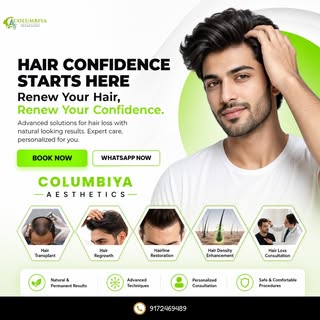 Columbiyaa Aesthetics offers the best hair transplant in Pune, specializing in hair regrowth, hairli