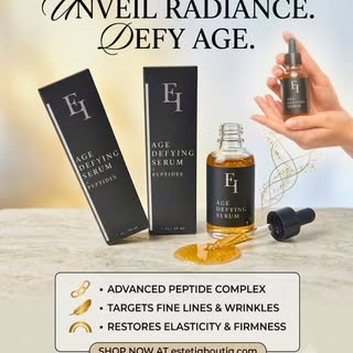 Our Age Defying Serum is formulated with advanced age-defying pentapeptides to help combat the appea