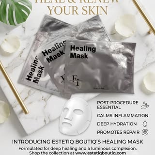Our Healing Mask is specially formulated to support faster, smoother skin recovery following the Und