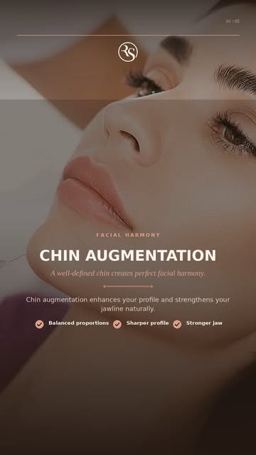 A defined chin can bring better balance to your entire profile. ✨

Chin augmentation can enhance fac