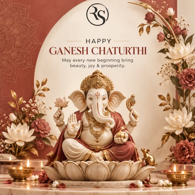 May Bappa remove every obstacle and bless your life with joy, prosperity and beautiful new beginning