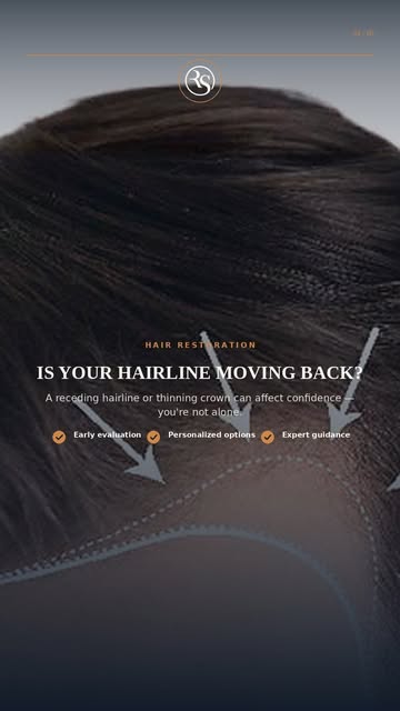 Is your hairline slowly moving backward?

A receding hairline, thinning at the front, or visible bal