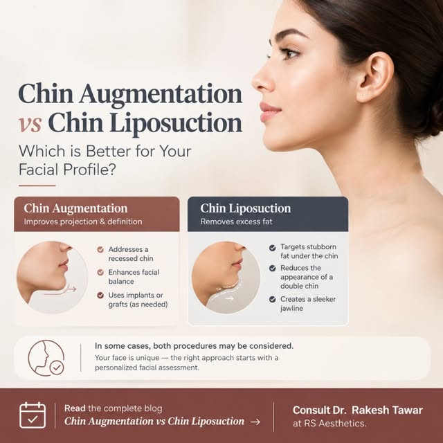 Chin augmentation or chin liposuction — which one is right for your profile?

A recessed chin and a 