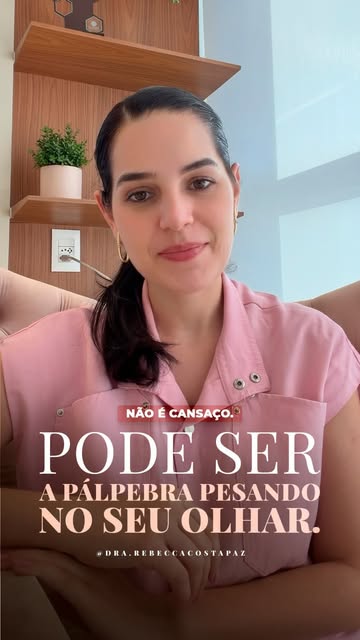 ✨ Blefaroplastia não é simplesmente “retirar pele da pálpebra”.

Quando o excesso de pele começa a p